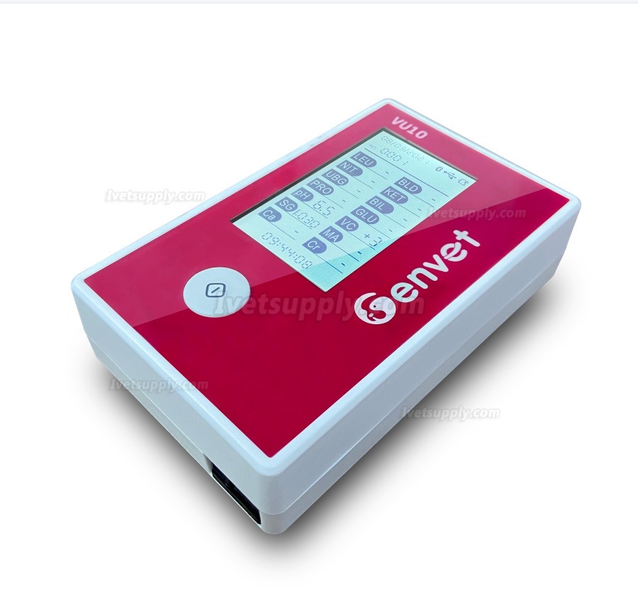 Genrui VU10 Portable Semi-Auto Veterinary Urine Analyzer with Bluetooth Thermal Printer